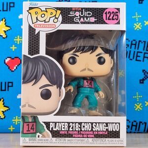 Funko PoP Television Squid Game Player 218: Cho Sang-Woo #1225 Vinyl + Protector